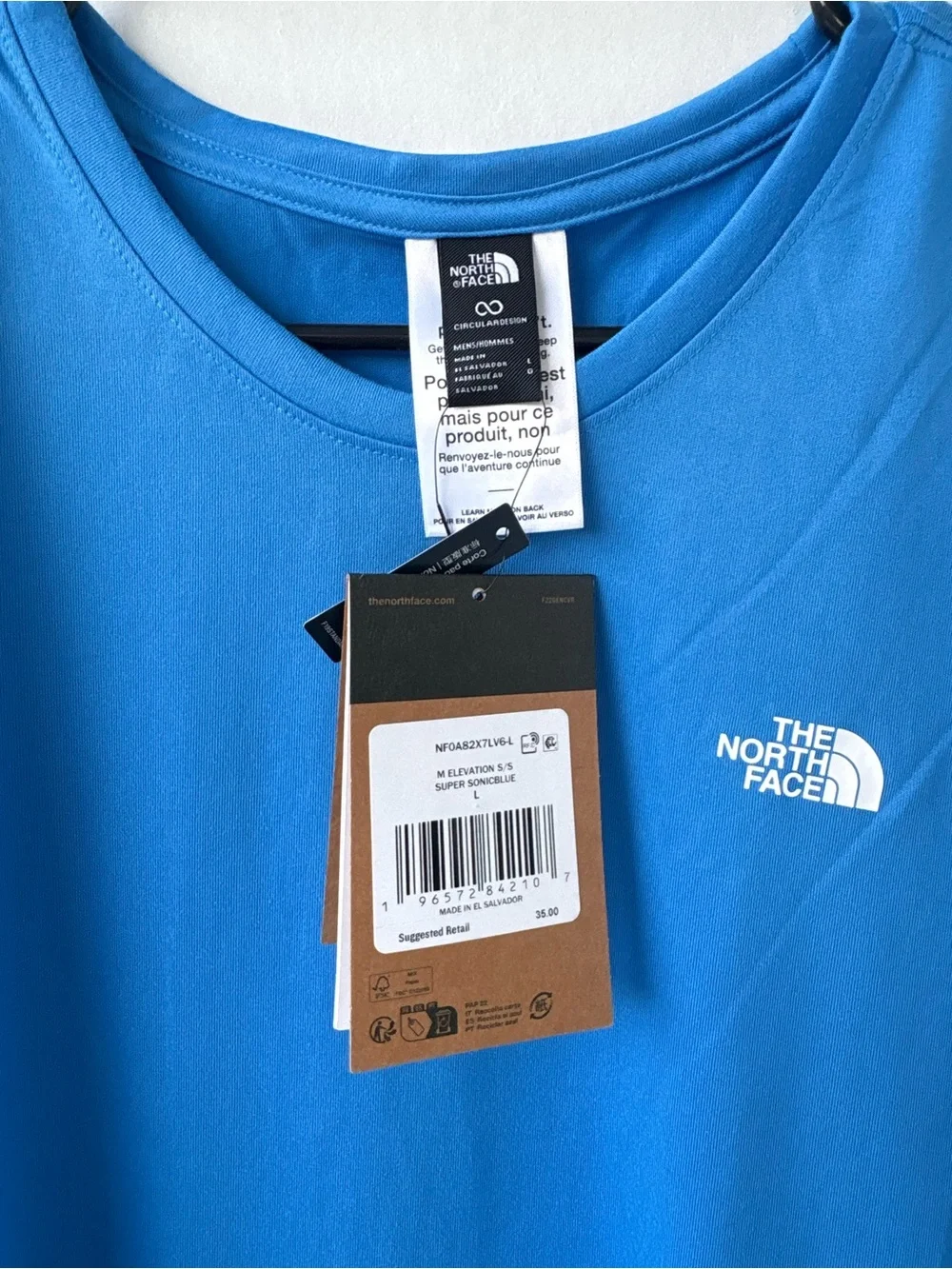 The North Face tee logo circular